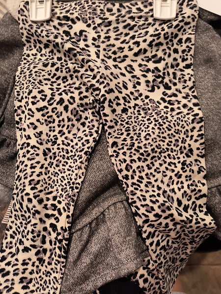 Leopard Heart and Cat Legging Set | Bonnie Baby W14201-PL