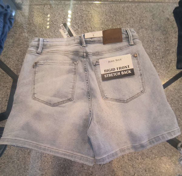 Rigid Front Stretch Back Denim Shorts | Judy Blue