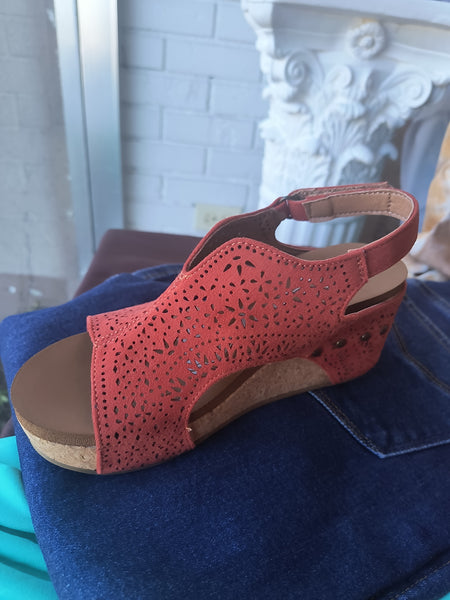 Wedge Sandals | Very G Free Fly 3 Rust