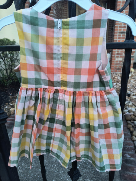 Pumpkin Sweater and Plaid Dress | Bonnie Baby