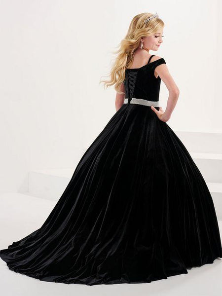 Light weight Velvet and Rhinestone Ballgown | Tiffany Princess 13705 size 12 in stock