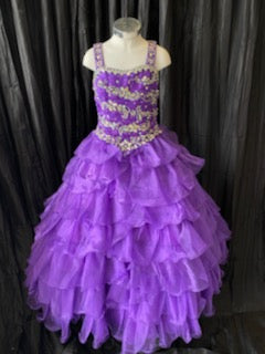 Little Rosie Purple Ballgown