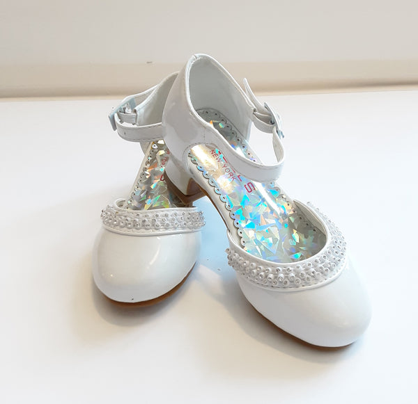White Patent Leather Girls Shoes