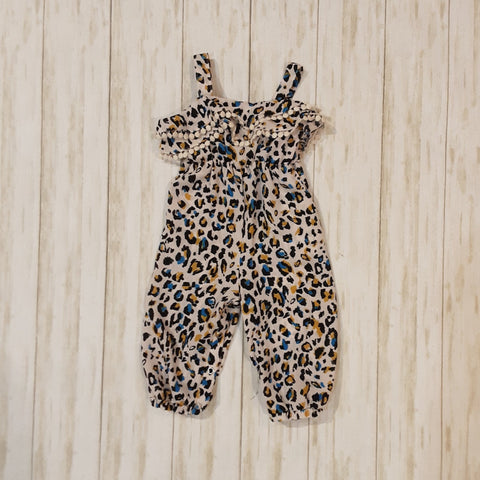 Leopard Long Romper - Infant