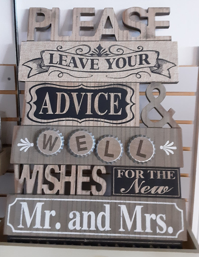 Advice & Well Wishes Decorative Cutout