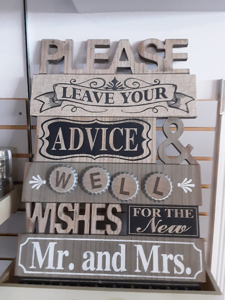 Advice & Well Wishes Decorative Cutout
