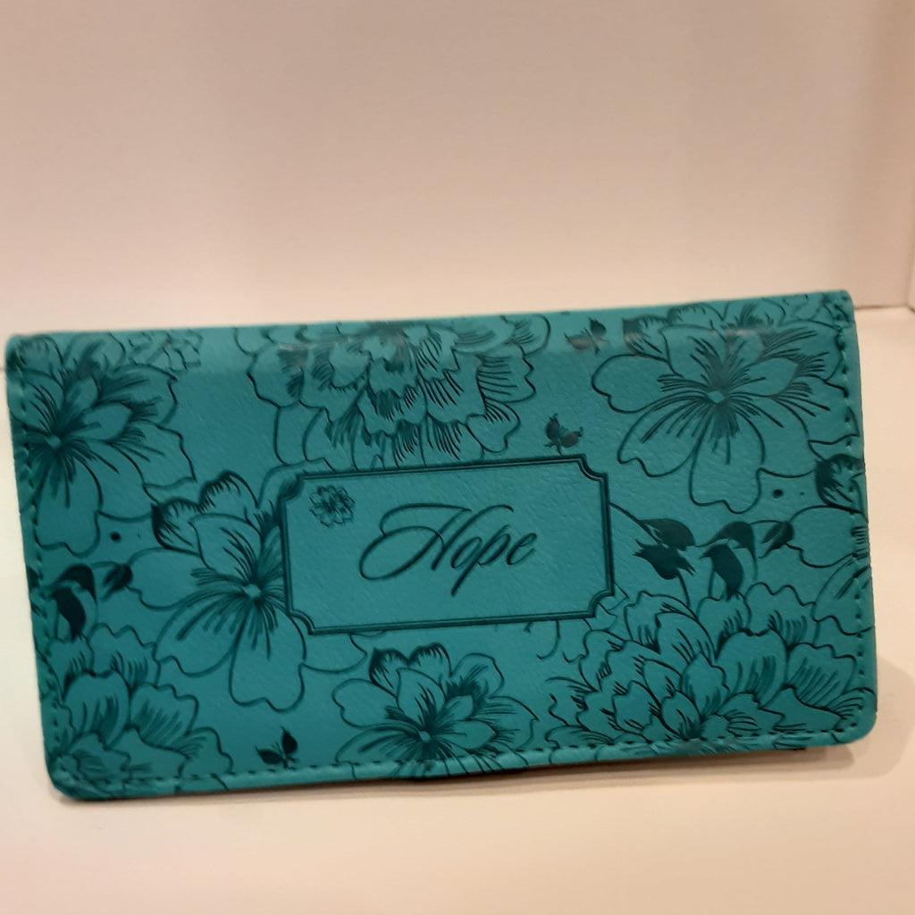 Hope Checkbook Cover - Teal