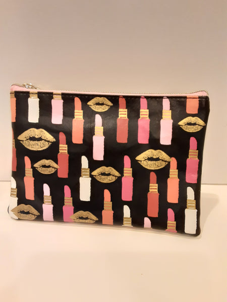Lipstick Kisses Cosmetic Bag