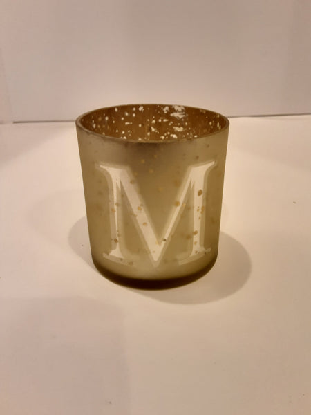 Initial Votive Candle Holder