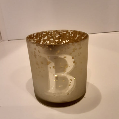 Initial Votive Candle Holder