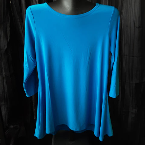 Scoop Neck three quarter length sleeve tunic - Alisha-D tunic