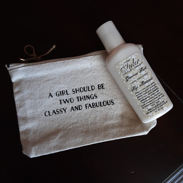 A girl should be...Classy and Fabulous Zippered Pouch