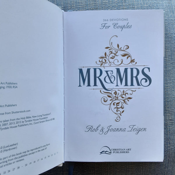 Mr. & Mrs 366 Devotions for Couples Hardcover Edition