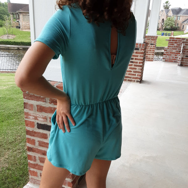 Cross Over Romper with Pockets | Everly