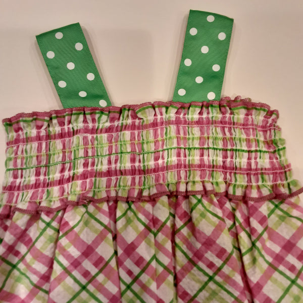 Plaid Seersucker  Watermelon  Bubble Suit | Bonnie Baby