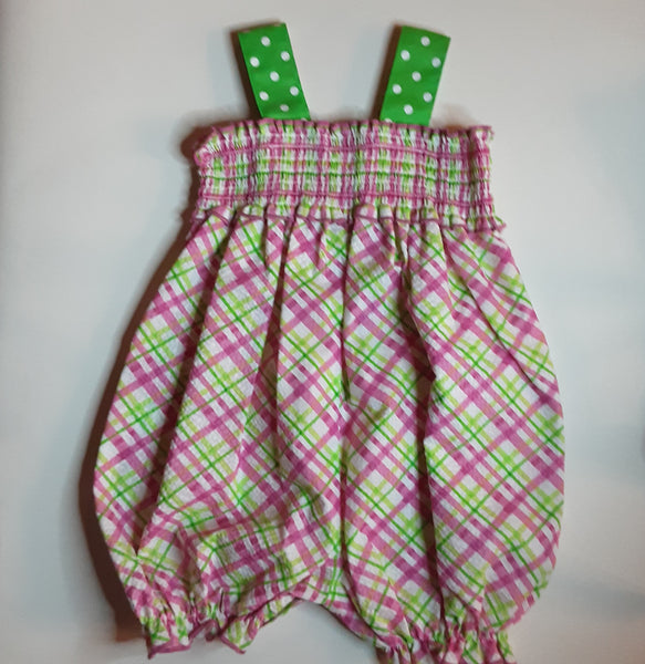 Plaid Seersucker  Watermelon  Bubble Suit | Bonnie Baby