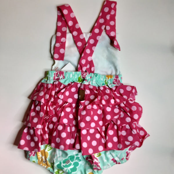 Floral & Dotted One Piece Bubble Suit | Millie Jay
