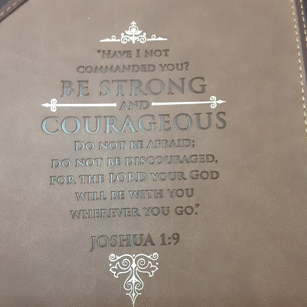 Strong and Courageous  Bible Cover