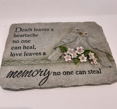 Memorial  stone Death leaves a memory
