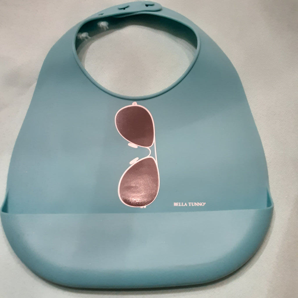 Waterproof Silicone Baby Bib - Sunglasses