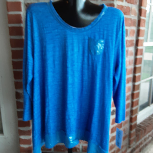 Sequin Pocket Light Weight Pull Over