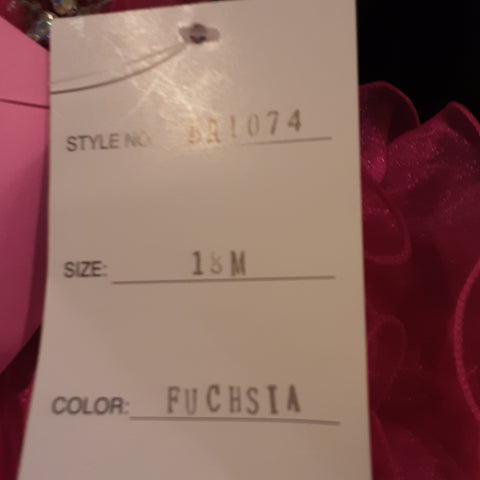 BR1074. Fuschia Pink Cupcake Dress