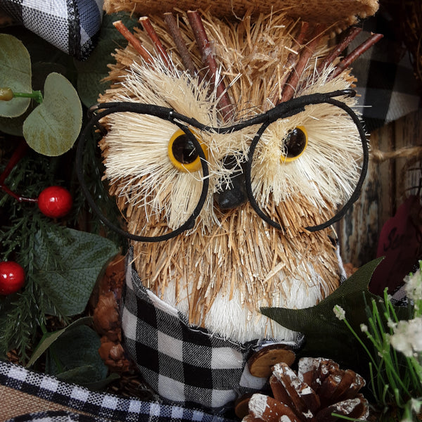 Wise Owl Wreath