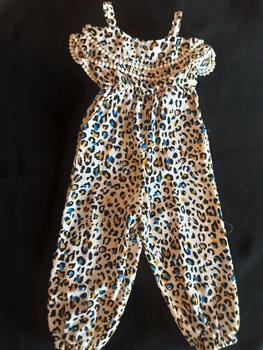 Infant Leopard Long Romper | Bonnie Baby