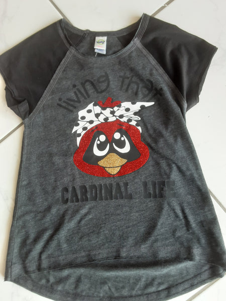 "Living the Cardinal Life" Cardinal Headband T-shirt