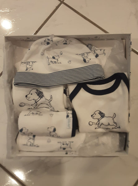 Puppy Toile 6 Piece Gift Box Set | Little Me