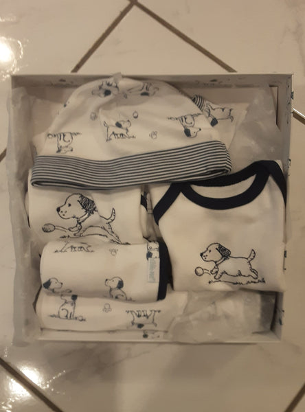 Puppy Toile 6 Piece Gift Box Set | Little Me