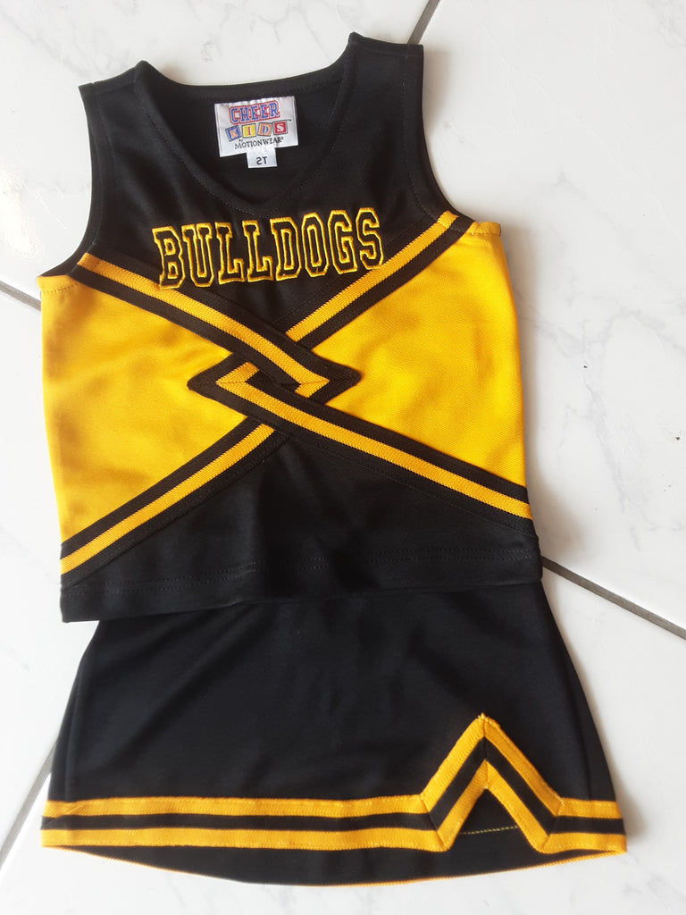 Cheerleader Uniform & Bloomers - Bulldogs
