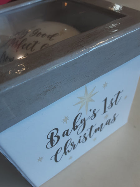Baby's First Christmas Ornament Gift Boxed