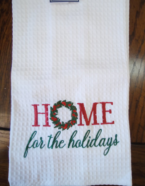 Home for the Holidays Kitchen Tea Towel