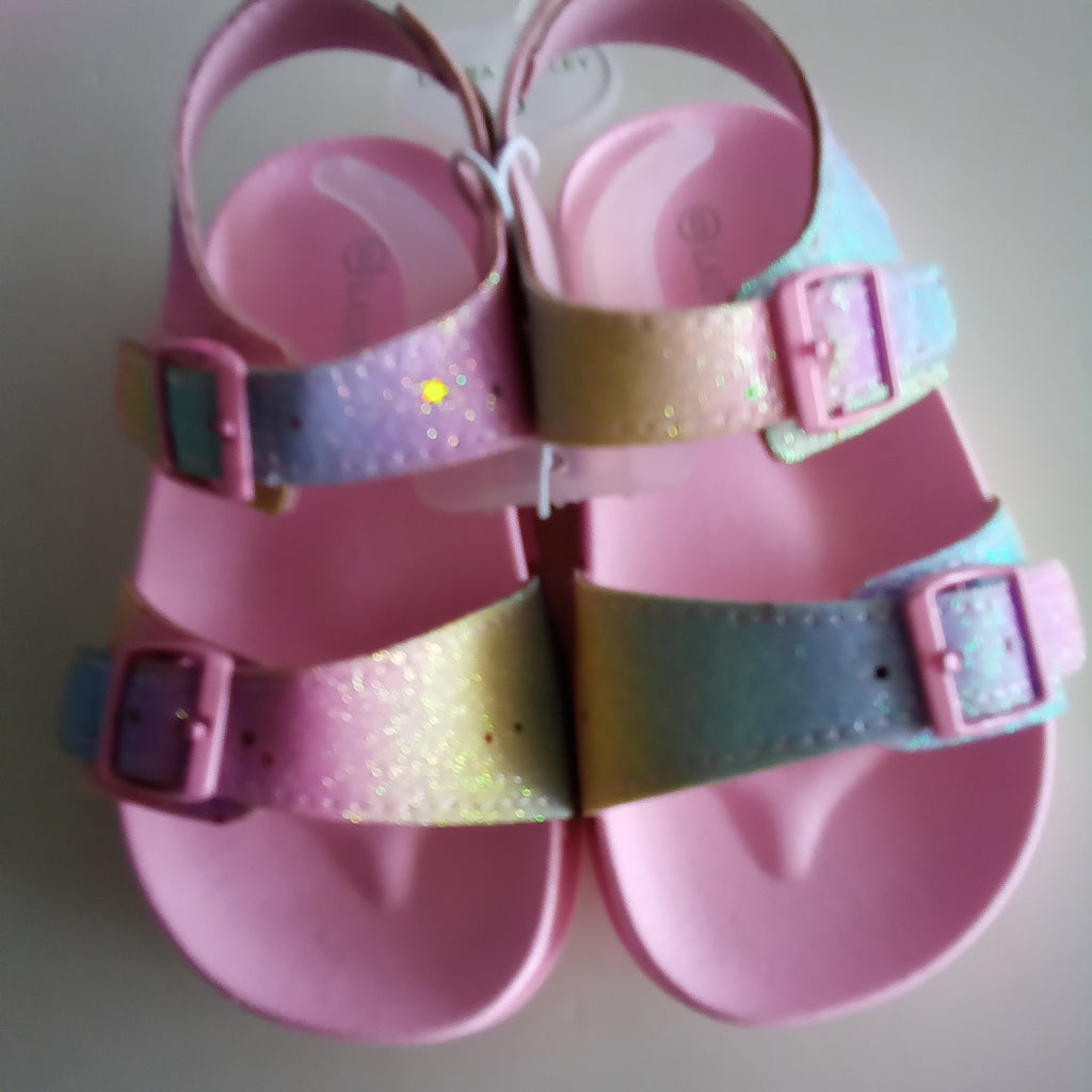 Girls Pastel Glitz Sandals | Laura Ashley