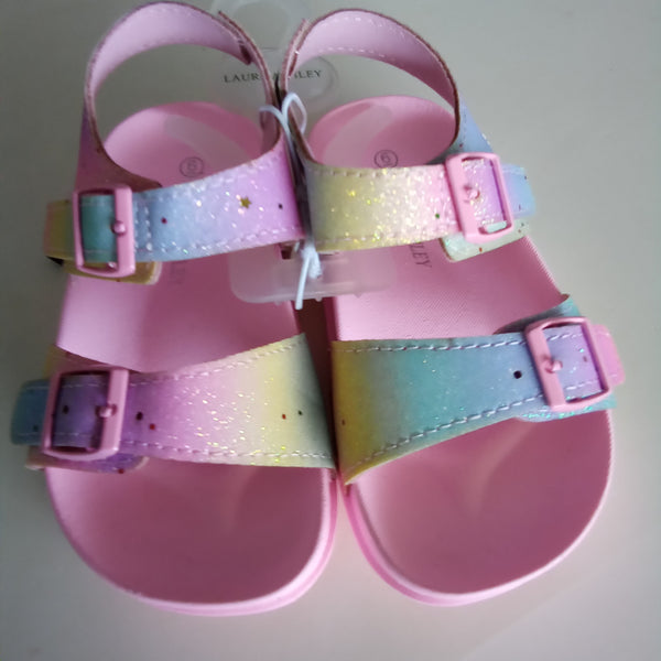 Girls Pastel Glitz Sandals | Laura Ashley