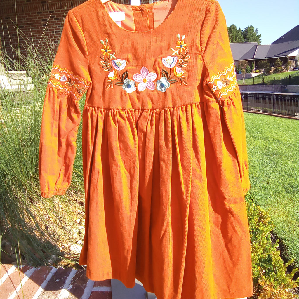 Bonnie Jean Corduroy Dress W24223-DL 3T Bonnie Jean Corduroy Dress W24223-DL 3T