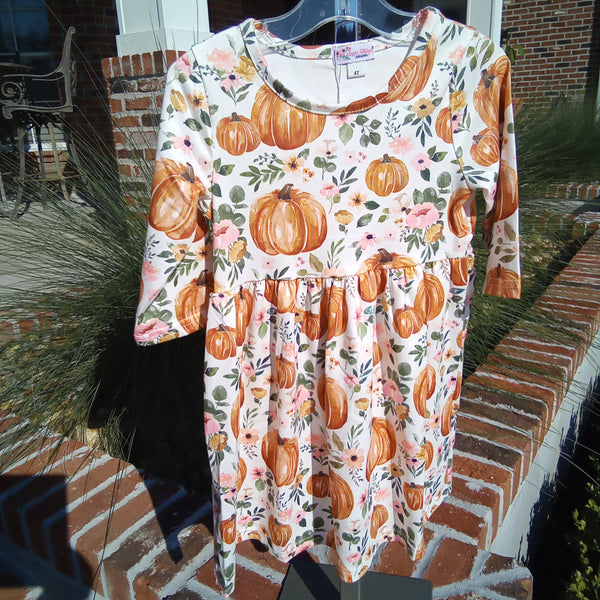 Pumpkin Patch Printed Dress
