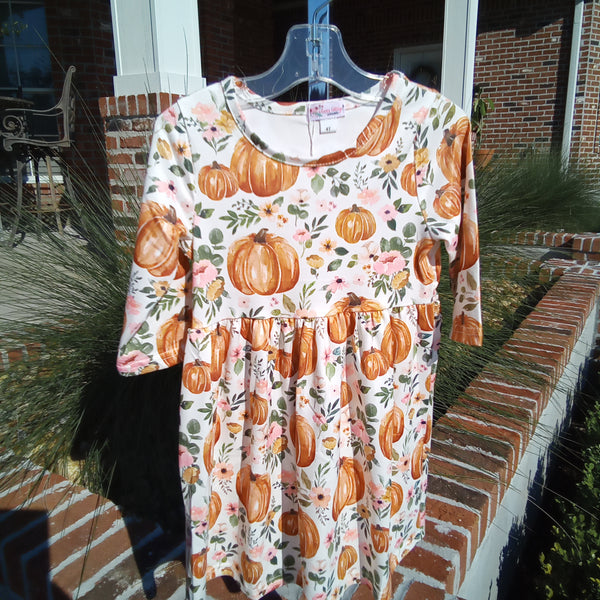 Pumpkin Patch Printed Dress