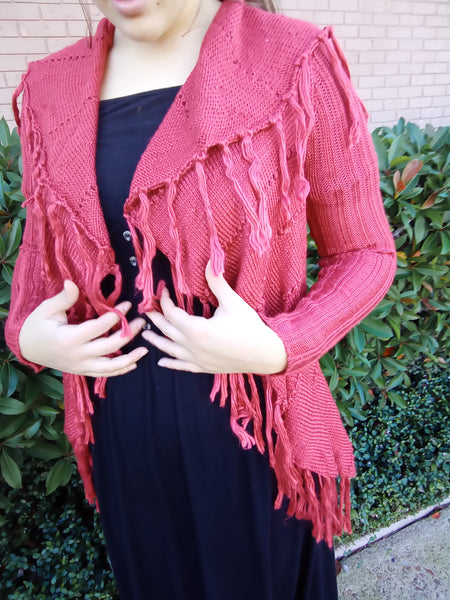 Fringe cardigan