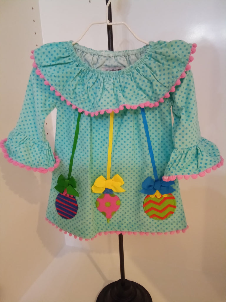 Christmas Ornament Dress | Mud Pie The Classy Peacock Christmas Ornament Dress | Mud Pie The Classy Peacock