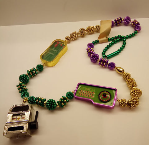 Working Casino Mardi Gras Beads