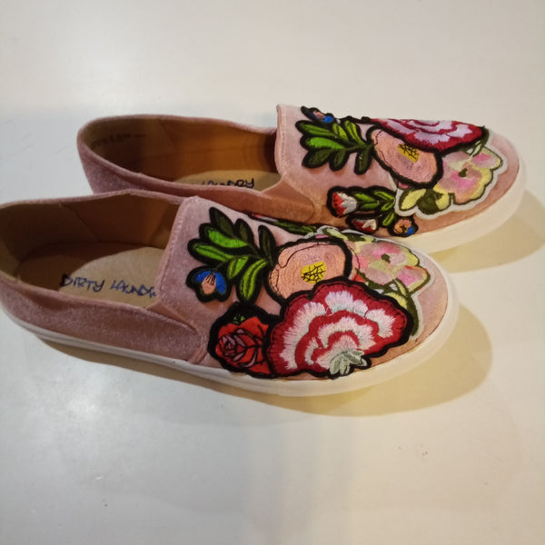 Velvet Vintage Rose Slip On Shoes | Dirty Laundry - Jiana