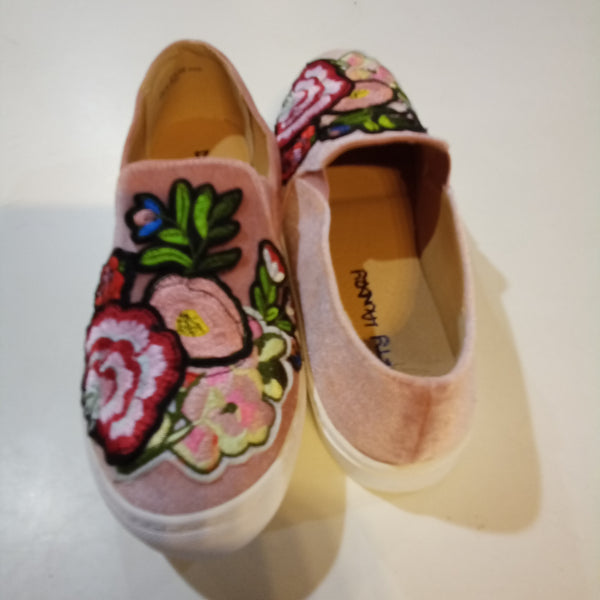 Velvet Vintage Rose Slip On Shoes | Dirty Laundry - Jiana