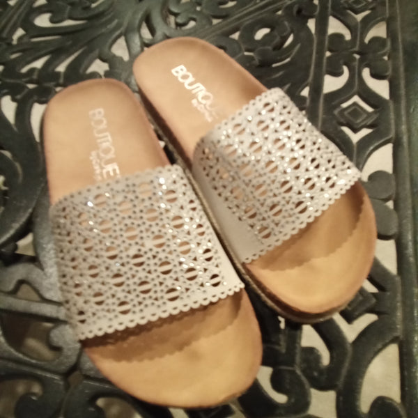 Laser Cut Slides with glitz | Boutique by Corkys - Elm