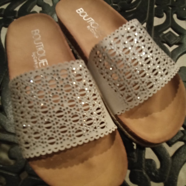 Laser Cut Slides with glitz | Boutique by Corkys - Elm