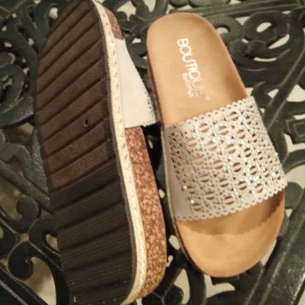 Laser Cut Slides with glitz | Boutique by Corkys - Elm