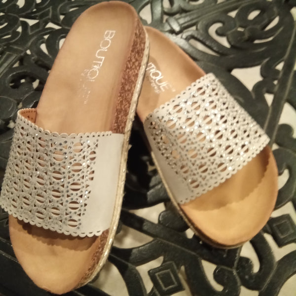 Laser Cut Slides with glitz | Boutique by Corkys - Elm