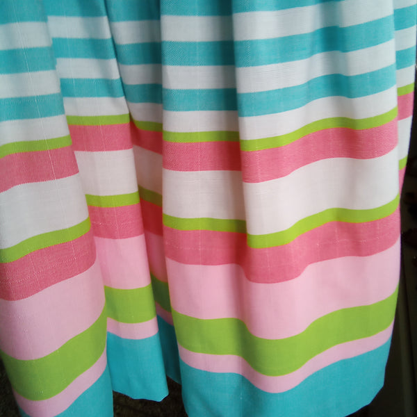 Multi Colored Cold Shoulder Striped Dress | Bonnie Jean