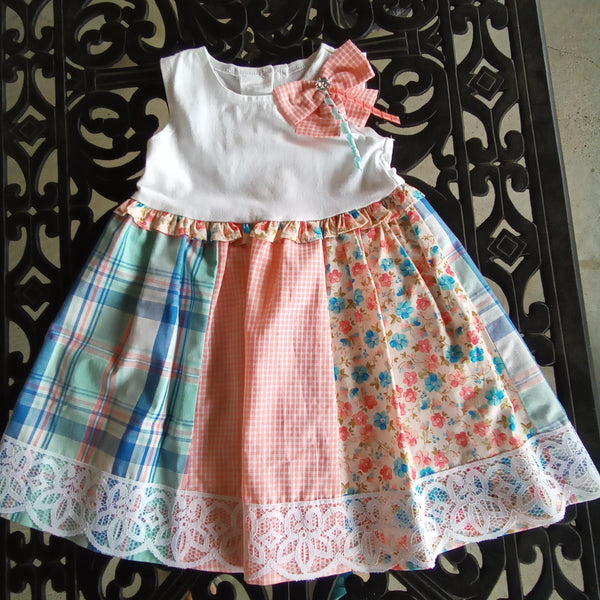 Infant Multi Print Dress | Bonnie Baby